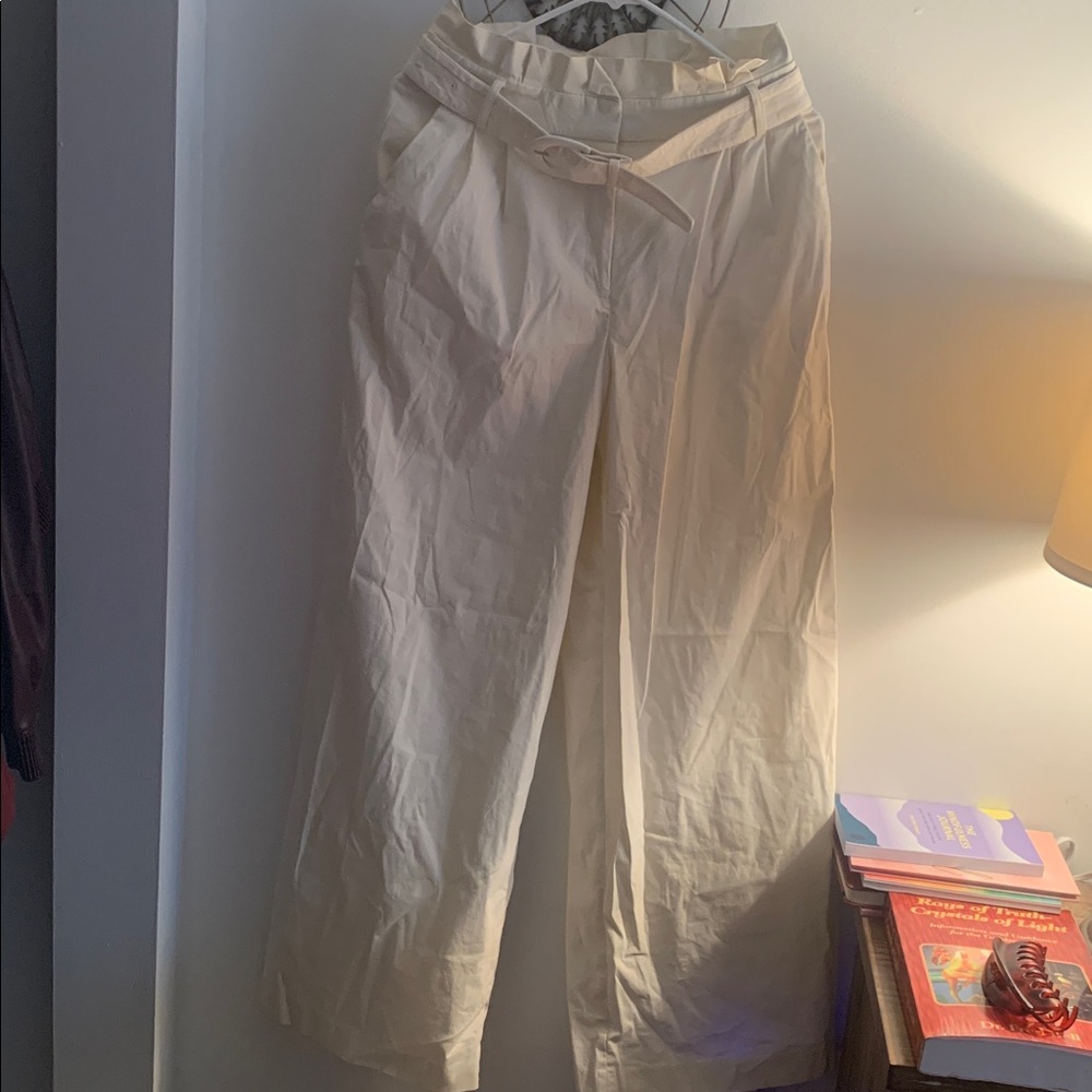 Nwt high waisted pant ivory - Picture 2 of 4